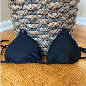 Aerie Black Triangle Bikini Top